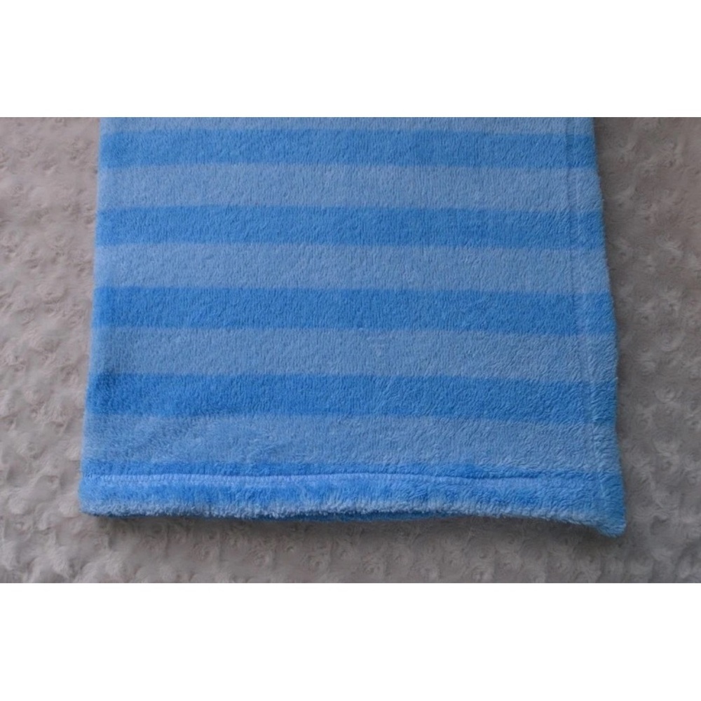 Baby Gear Blue Stripes Blanket Security Lovey BabyGear Blankie Two Tone